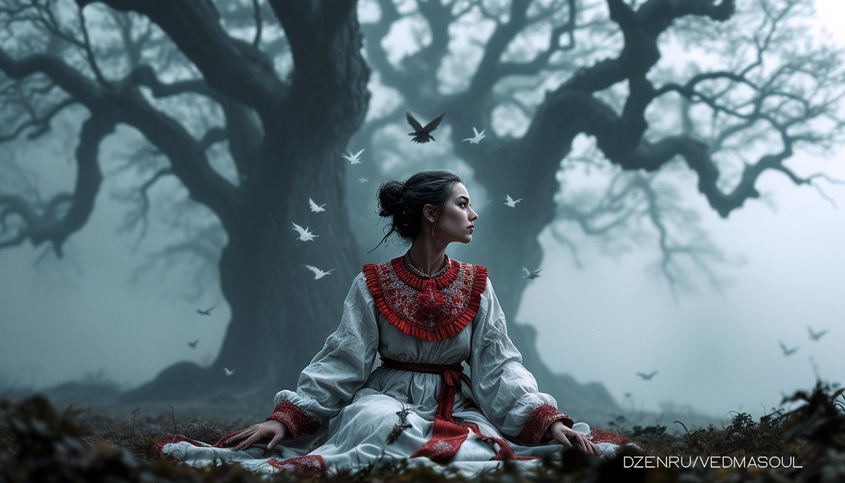 Авторское изображение @vedmasoul. Cгенерировано ИИ. Порча, подавление воли, ритуал