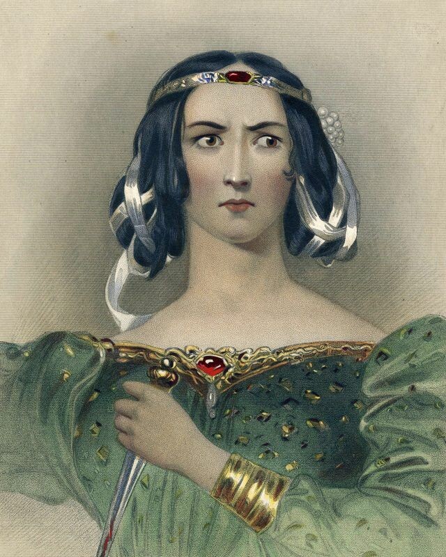 Иллюстрация леди Макбет из произведения Уильяма Шекспира.