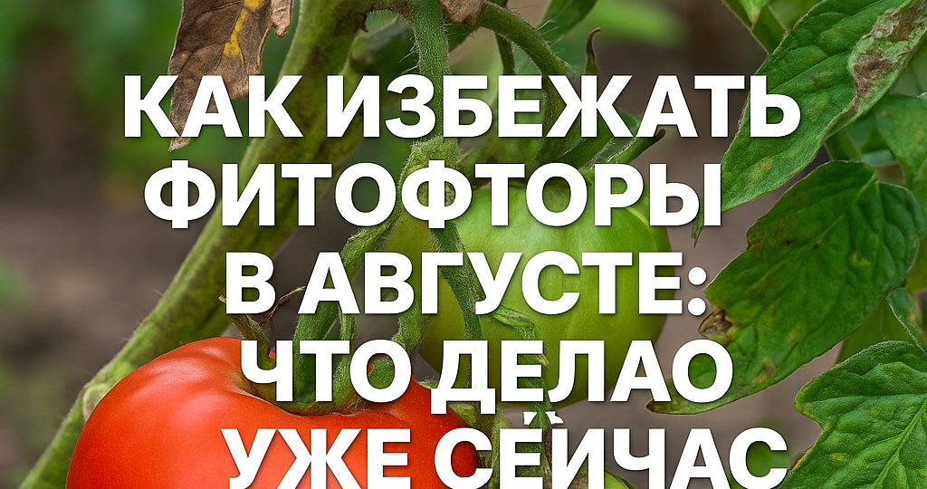 Как избежать фитофторы в августе: что делаю уже сейчас