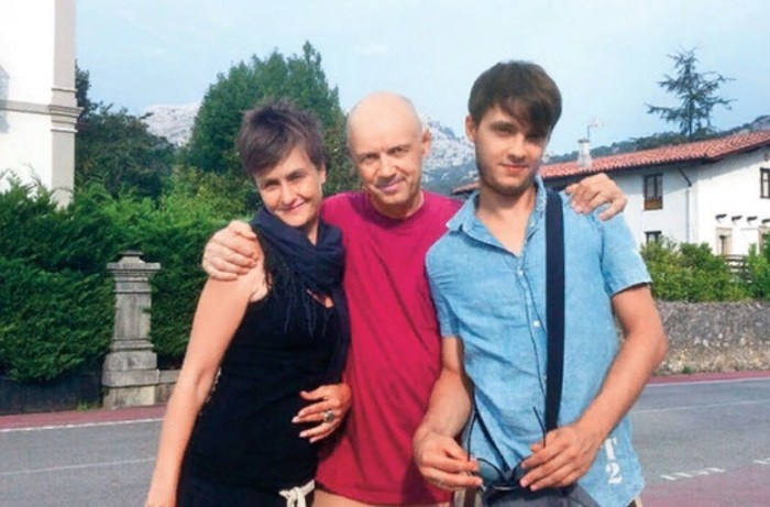 Альгис с дочкой Ольгой и сыном Александром