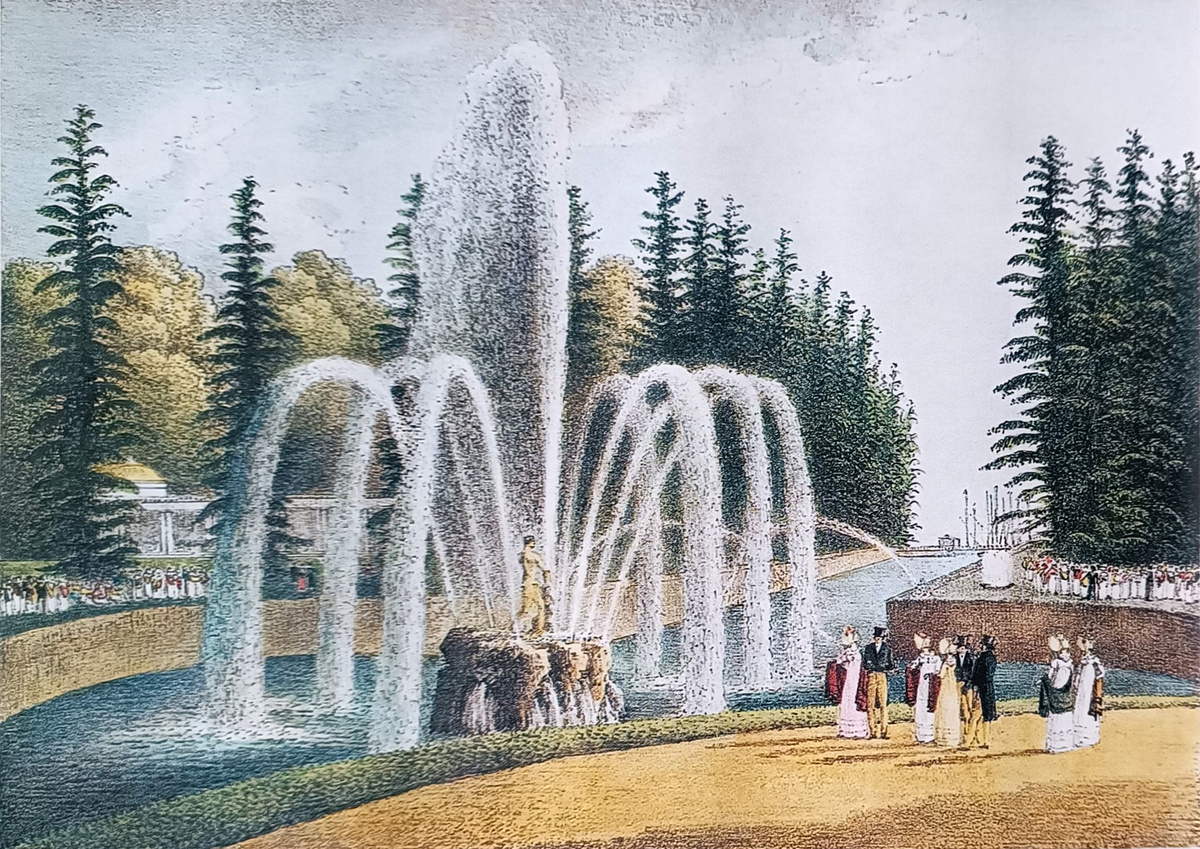 А.Е. Марытнов. Фонтан "Самсон" в Петергофе