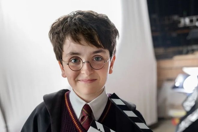 Доминик Маклафрин изображен в роли Гарри Поттера