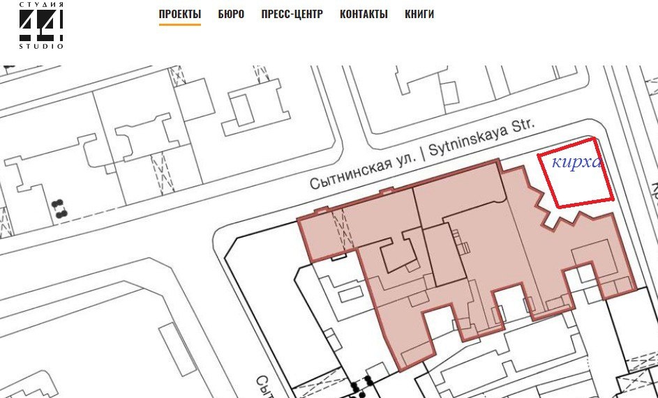 План застройки Сытнинского пустыря