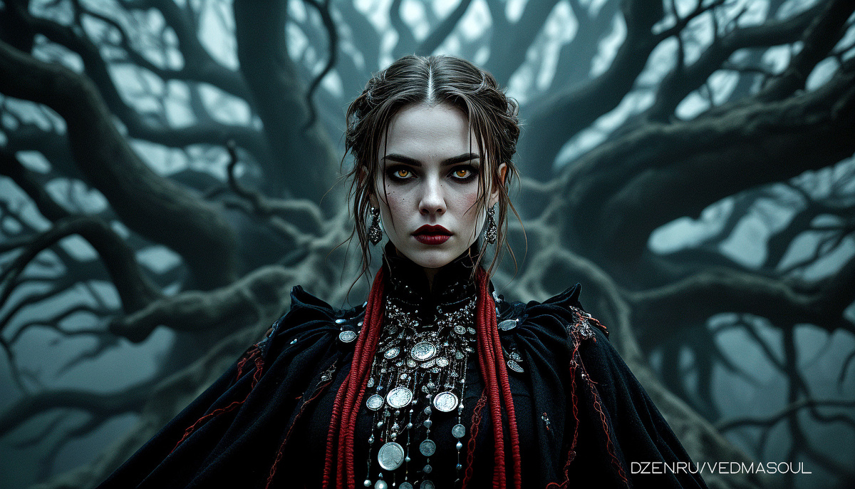 Авторское изображение @vedmasoul. Cгенерировано ИИ. Порча, крадник, сглаз, приворот