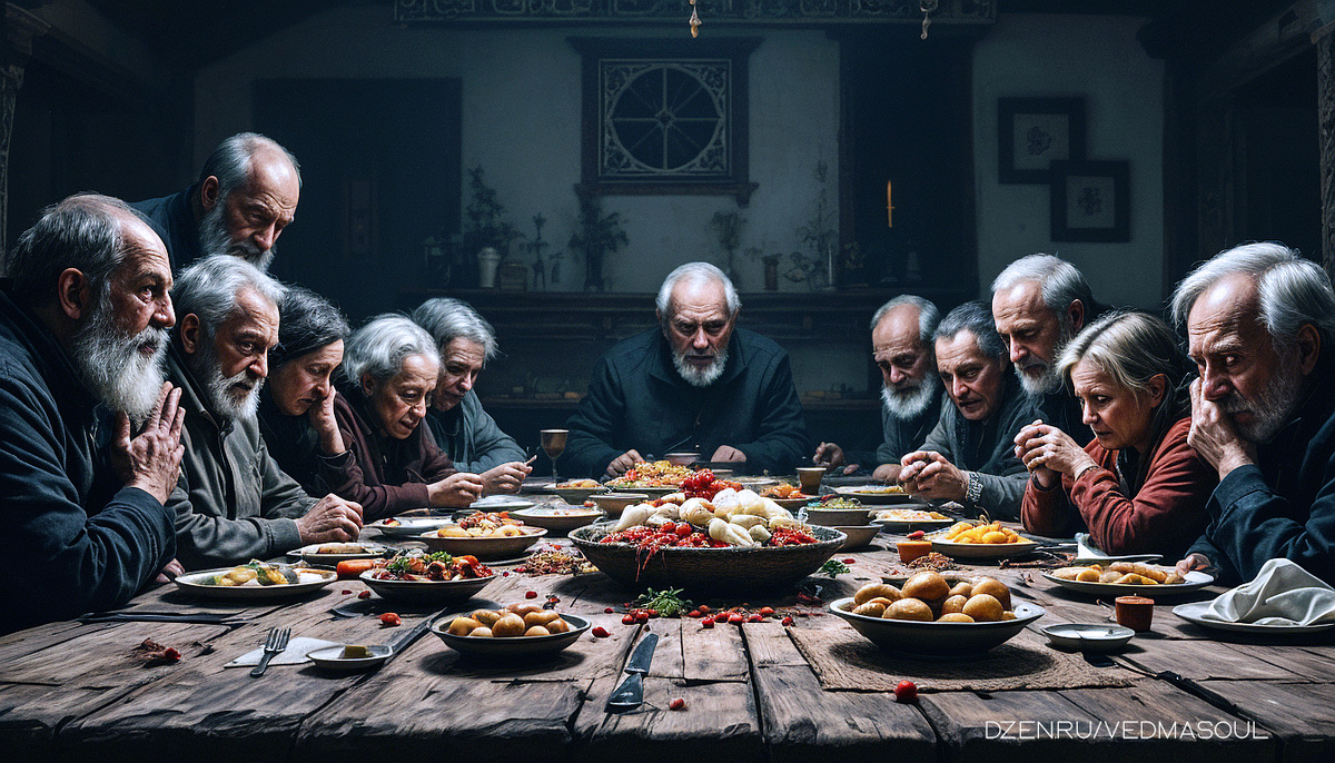 Авторское изображение @vedmasoul. Cгенерировано ИИ. Родовая чистка, чистка от порчи