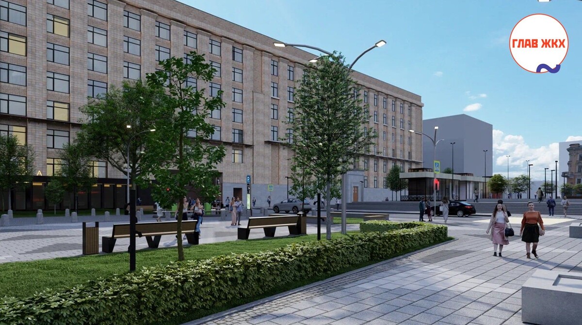 На Триумфальной площади в Москве появится новое комфортное общественное пространство
