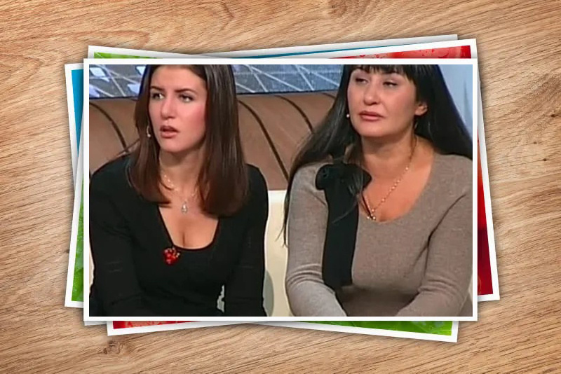 Дочь Ксения и бывшая жена Людмила Томилина