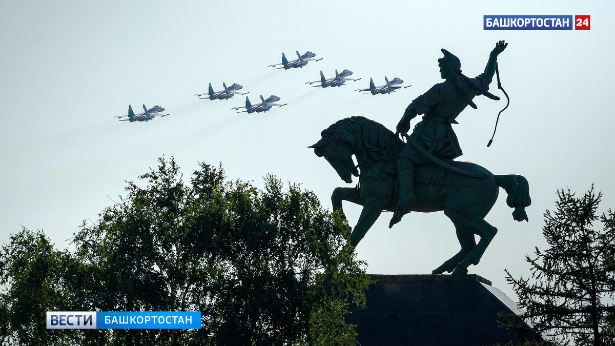    «Русские витязи» показали столицу Башкортостана с высоты птичьего полета