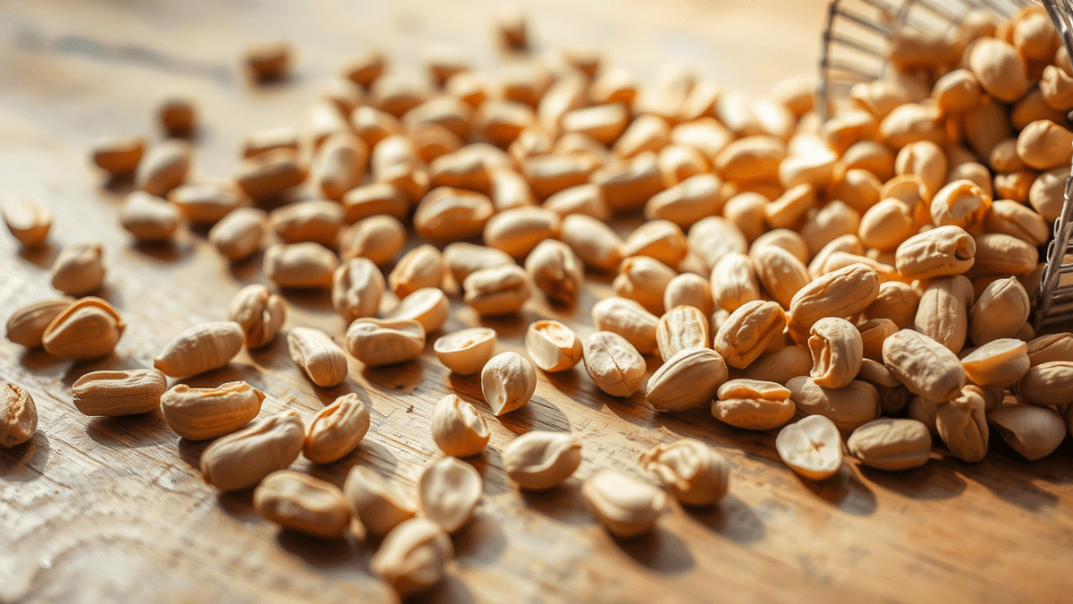    Арахис отличается от орехов по составу и типом белков