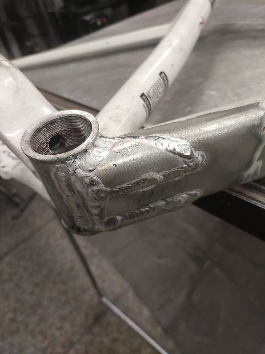 После заварки технологического косяка