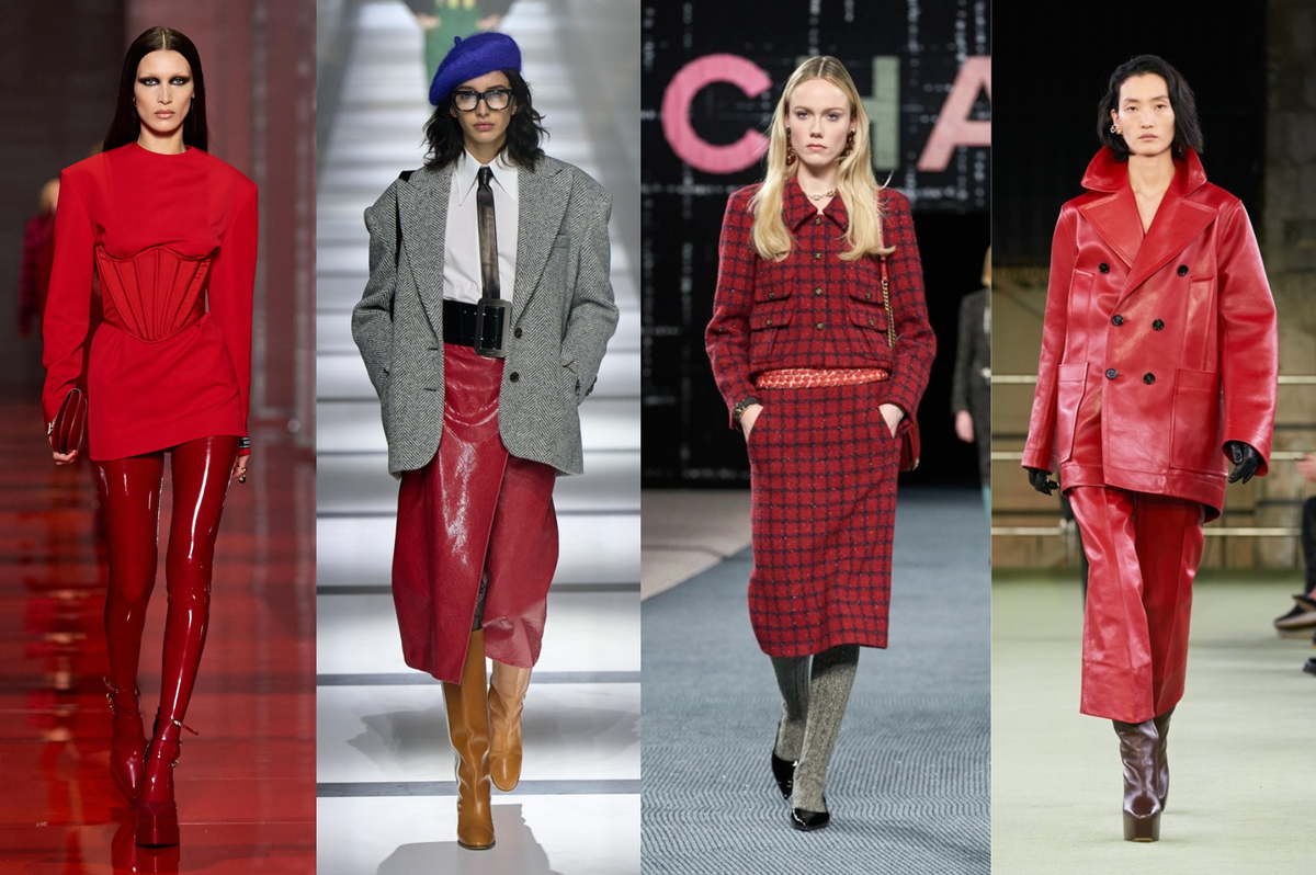 На смену цвета лета butter yellow, придет яркий и холодный красный