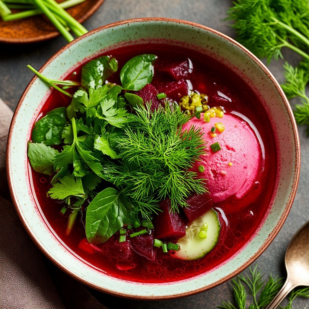 Вариант подачи со свекольным мороженым вместо льда😋