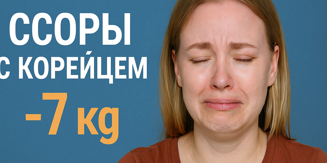 Ссоры с мужем корейцем, похудела из за стресса на 7 кг.