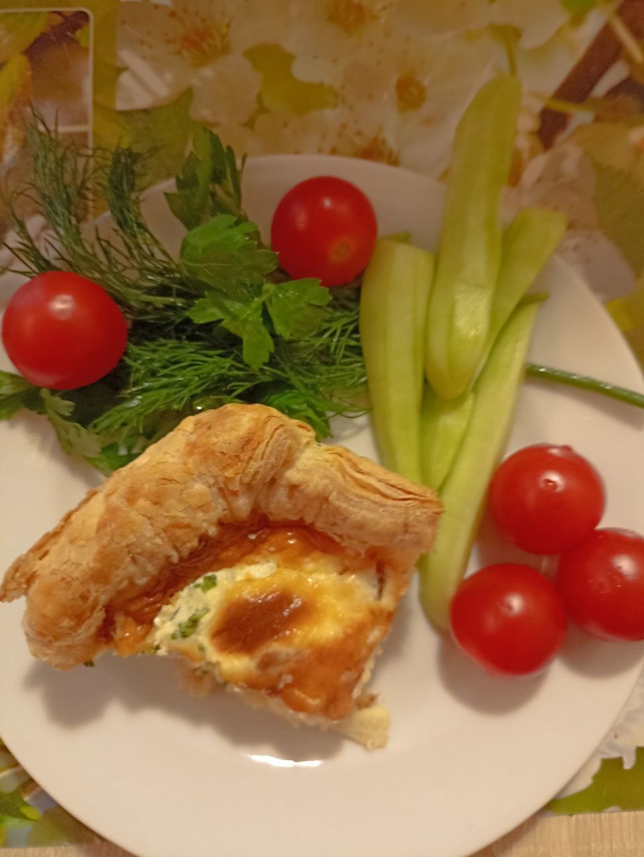 киш с семгой и брокколи, фото автора канала