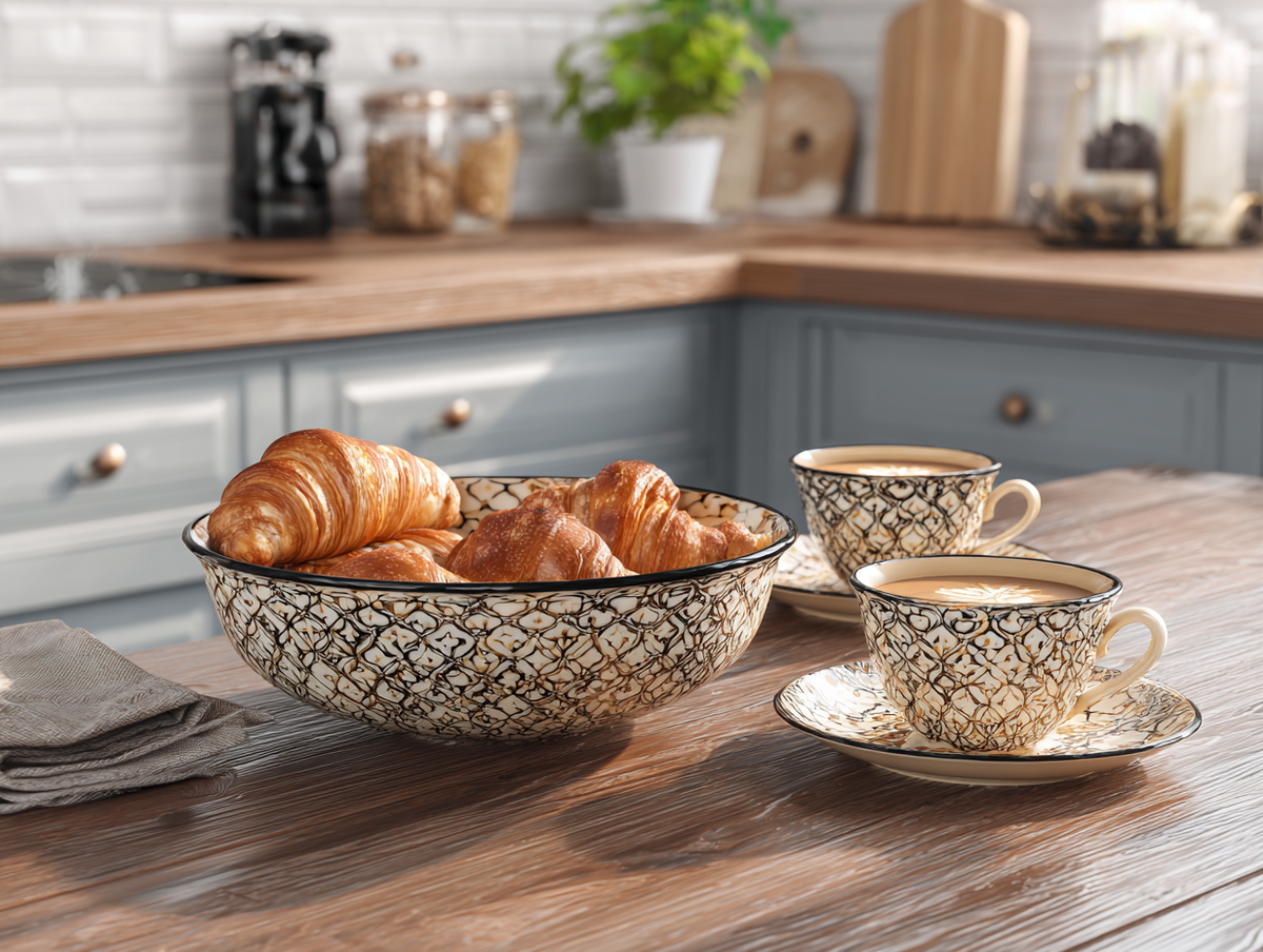 Запах кофе и выпечки - утреннее настроение на кухне