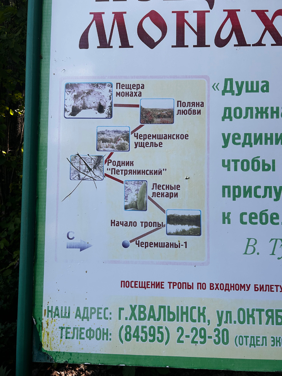 Карта экотропы. 