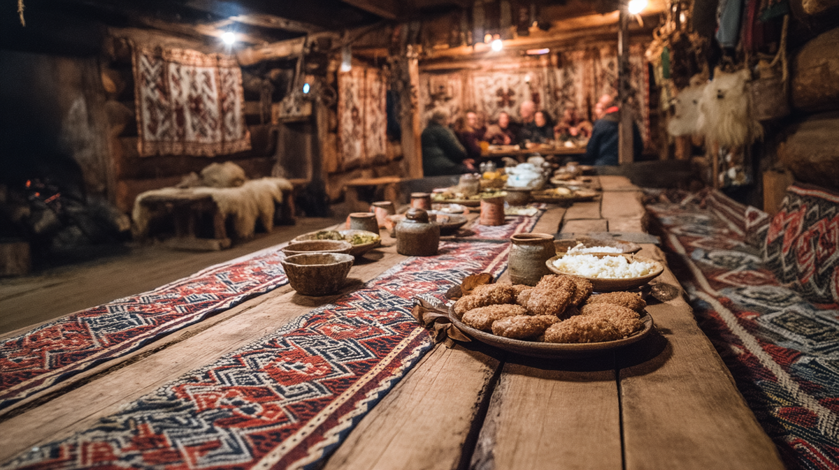 Кюфтета на домашнем ужине в болгарской таверне