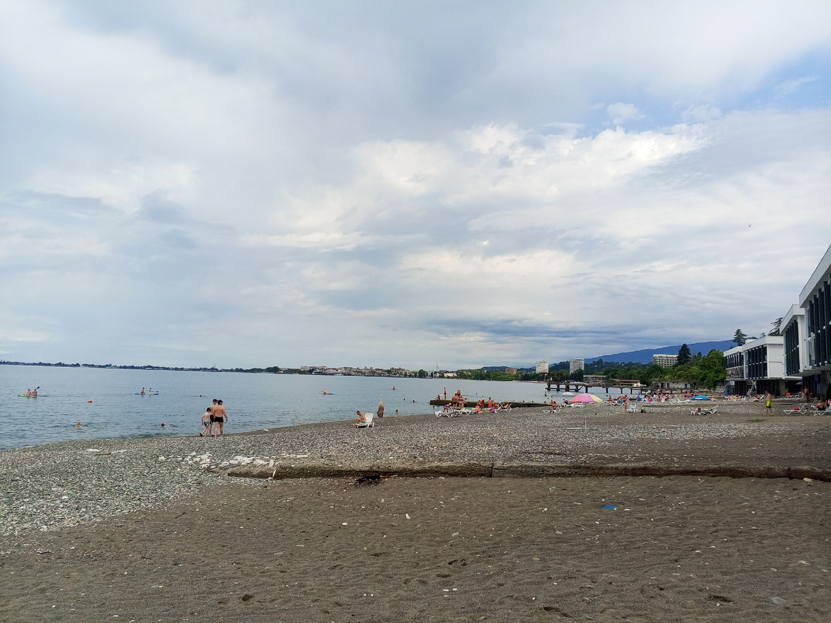 На пляже Айтара утром 20 июля 