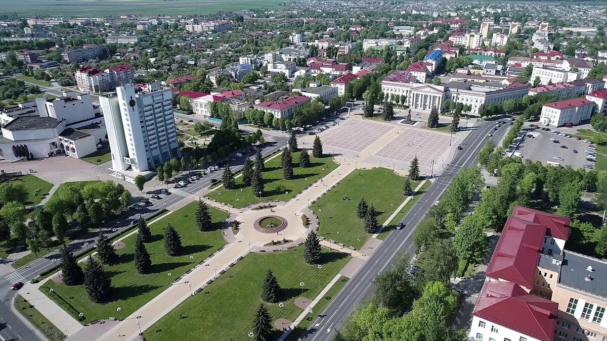 Вид на площадь Ленина сверху. Источник фото - ap4molod.by