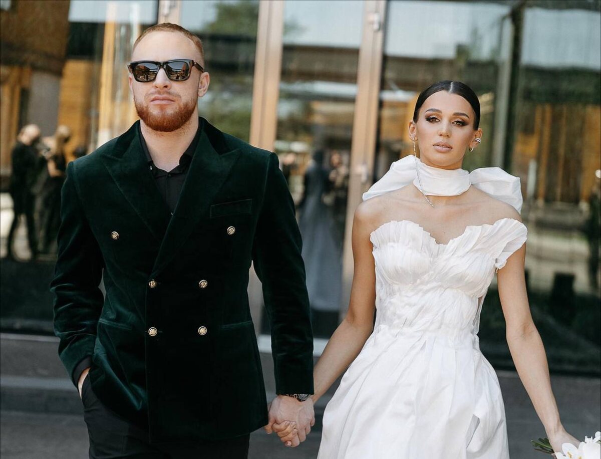 Лёша Свик со своей женой Ксенией Ткачевой 