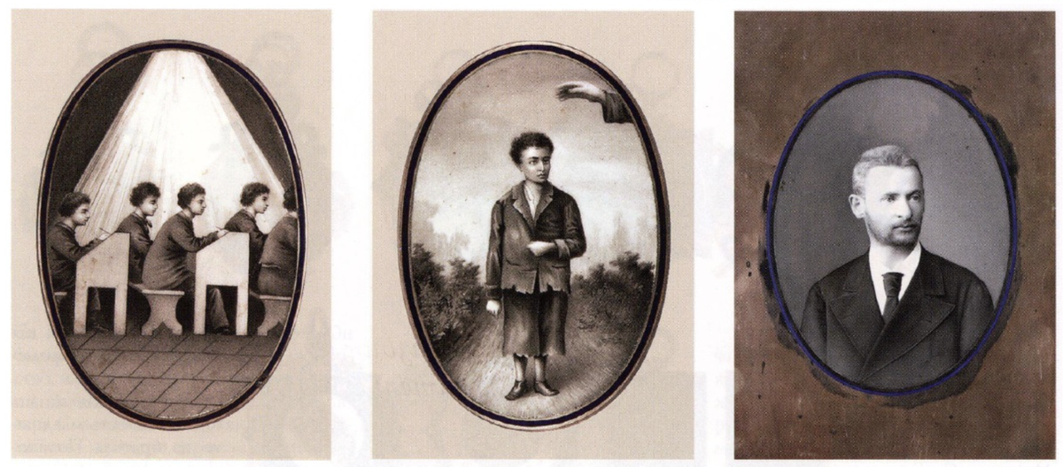 Лазарь Поляков. Этапы жизненного пути. Эмалевые миниатюры с верхней крышки подонского альюома