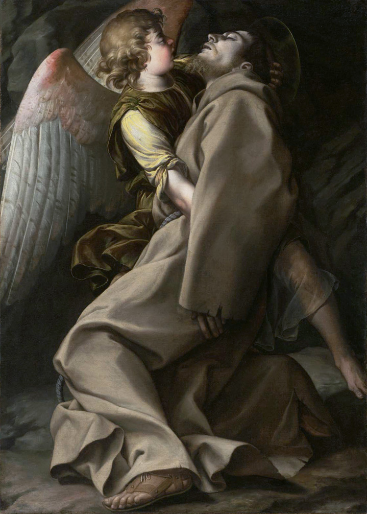 Святой Франциск, поддерживаемый ангелом