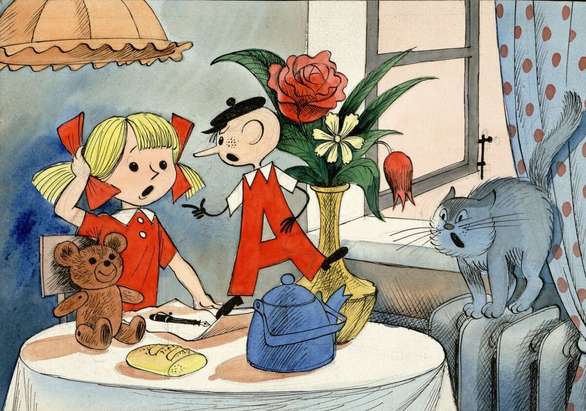 Работы Виктора Чижикова, представленные на выставке «Искусство видеть сказку. Уроки Виктора Чижикова»