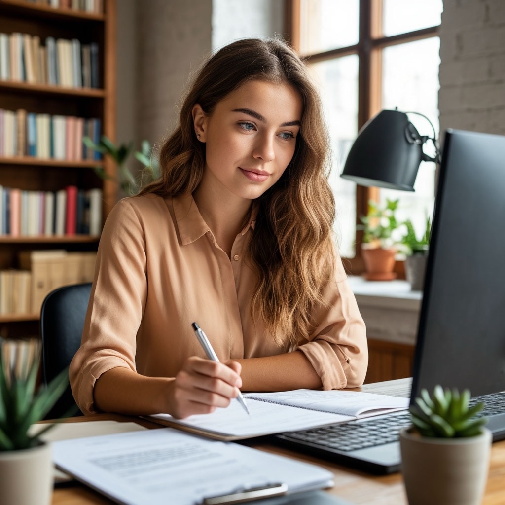 Копирайтер за работой