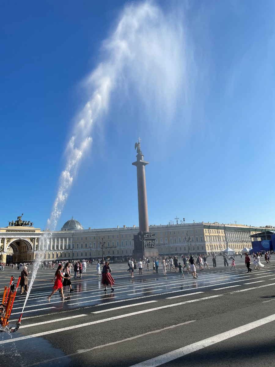 Не часто увидишь такое на Дворцовой🌞