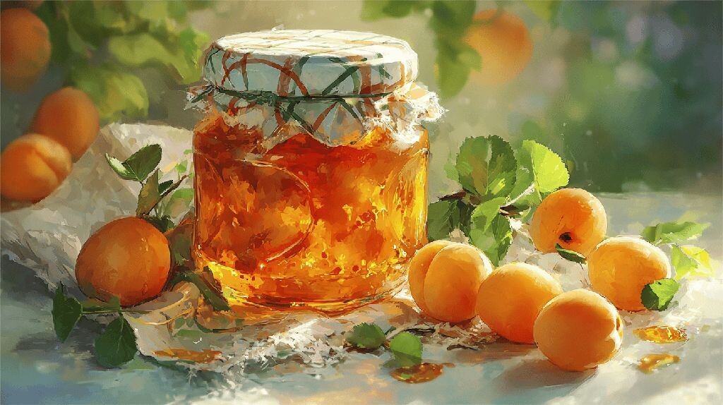 Варенье из абрикосов глазами художника