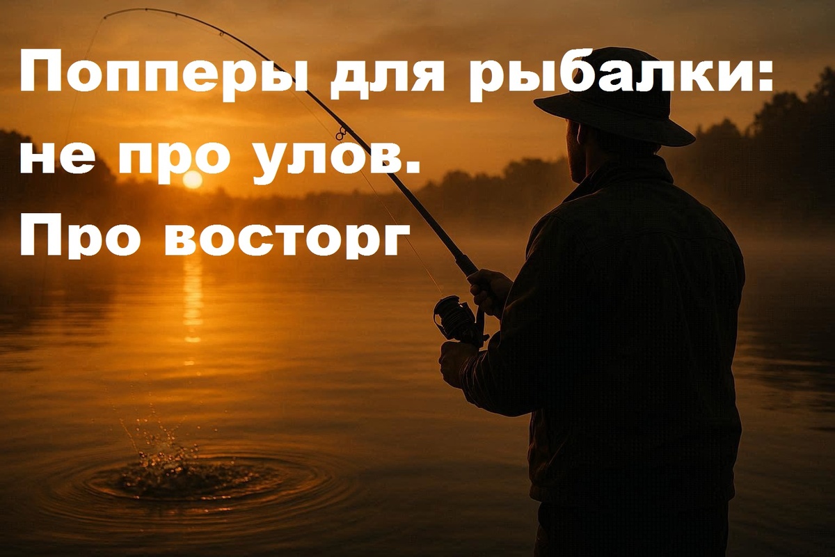 Попперы для рыбалки — не про улов. Это про восторг
