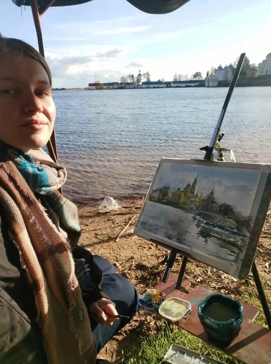 На пленэре в первый день 