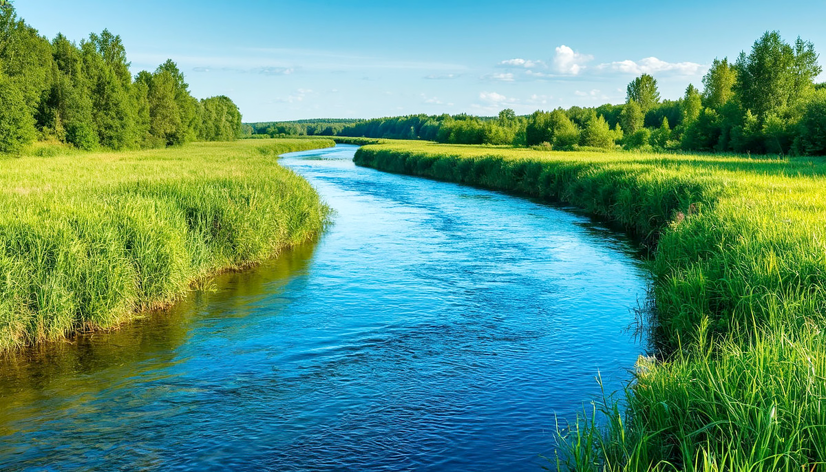 Речка небольшая, но рыбы достаточно.