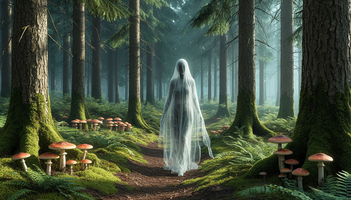 Ко мне шла странная незнакомка.