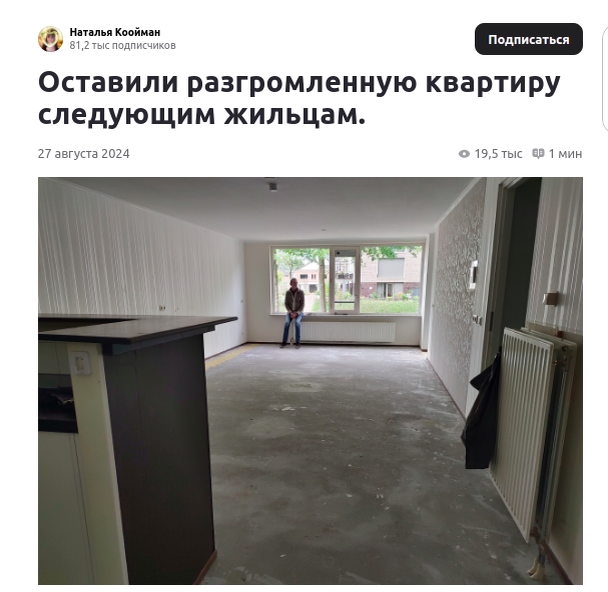    Скриншот с дзен-канала Натальи Коойман