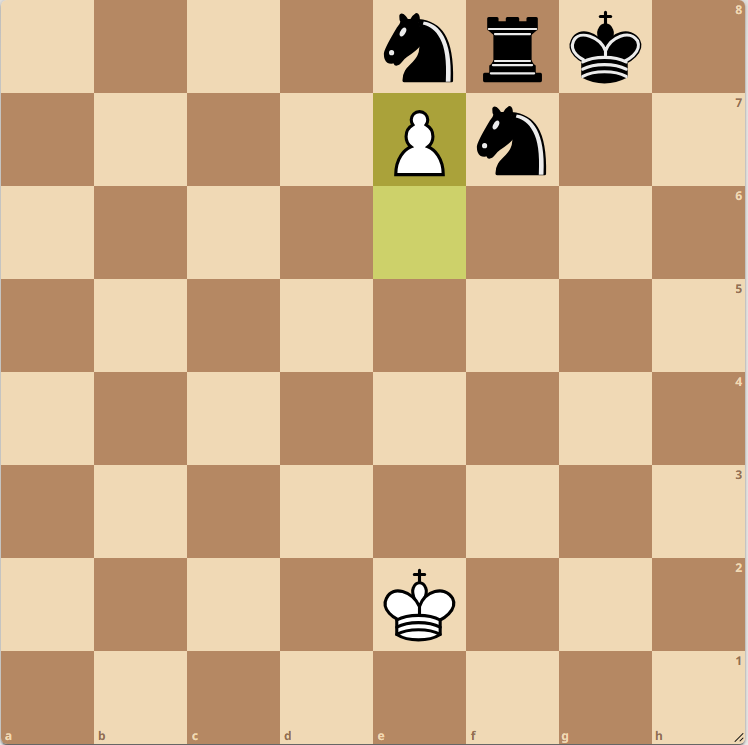 Одна маленькая пешка спосбна в шахматах творить чудеса, даже оставшись в одиночестве.