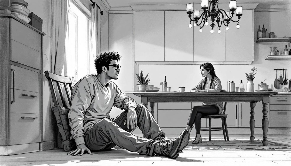 — Это не то, что ты подумала, — воскликнул он, надев очки ©Михаил Лекс