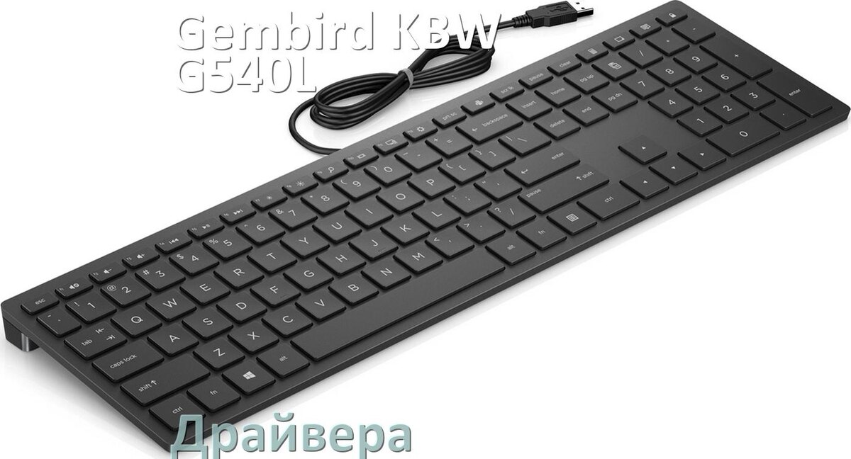
Драйвера для клавиатуры Gembird KBW-G540L на Windows 11, 10, 7 на 32, 64 бит