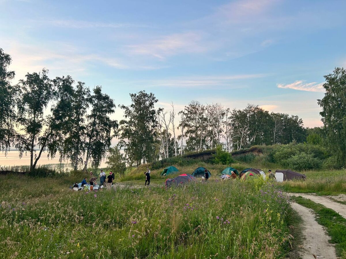 Полевая стоянка у рп. Крутинка