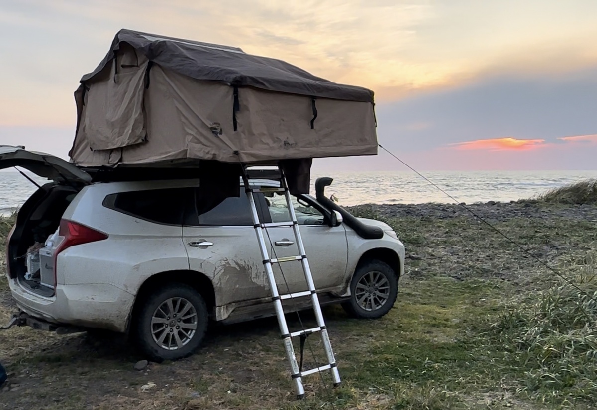 Западное побережье Сахалина, недалеко от мыса Ламанон, устье реки Вязовка. 06.10.2024