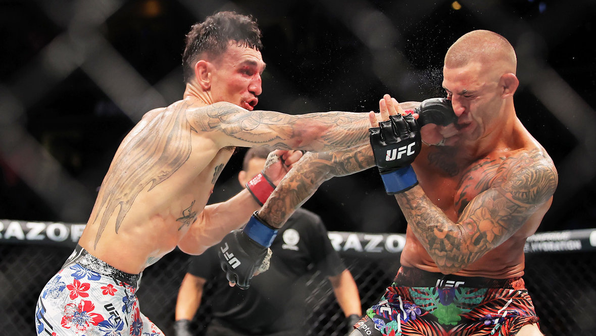    Макс Холлоуэй и Дастин Порье. Getty Images