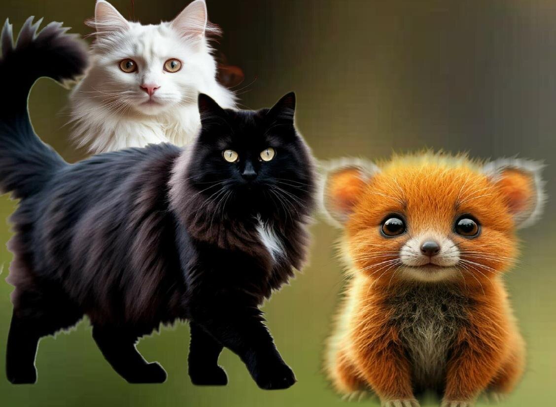 коллаж сделан из картинок созданных ИИ шедеврум 