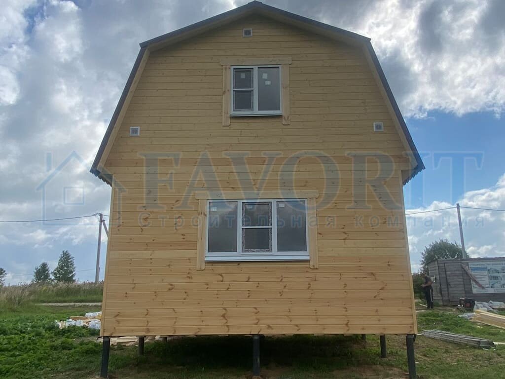 Каркасный дом 5х6 с мансардой 4х6 от компании «Фаворит»