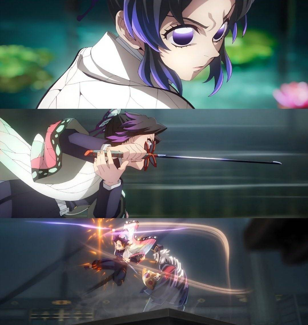 Кадры из трейлера «Клинок рассекающий демонов: Бесконечный замок»