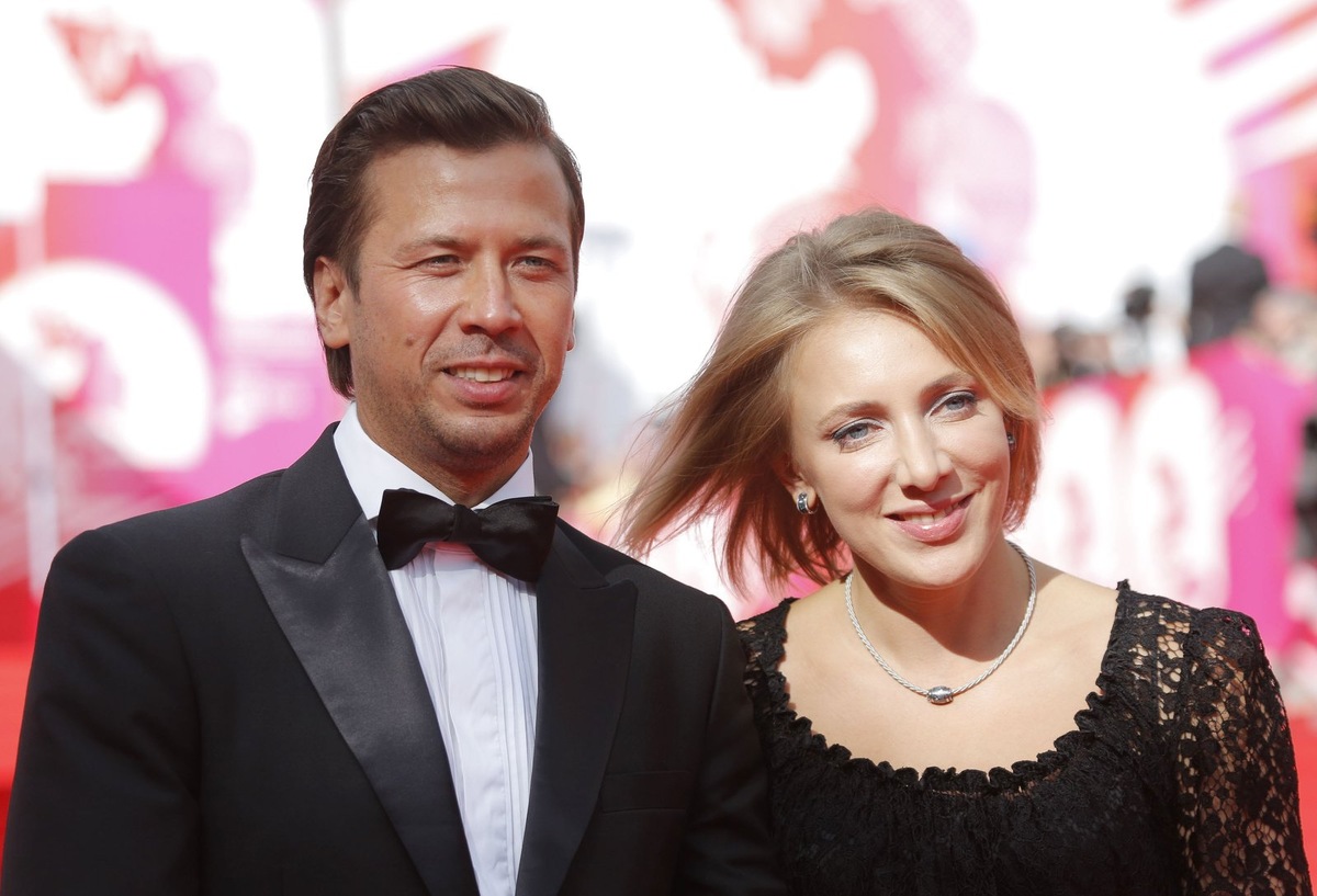    Андрей Мерзликин с женой