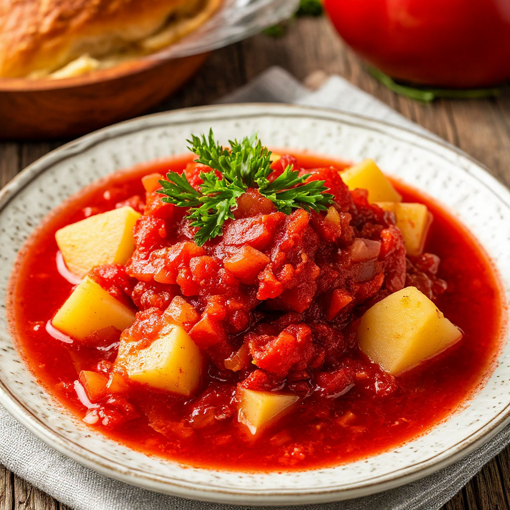 Московский борщ с картофелем