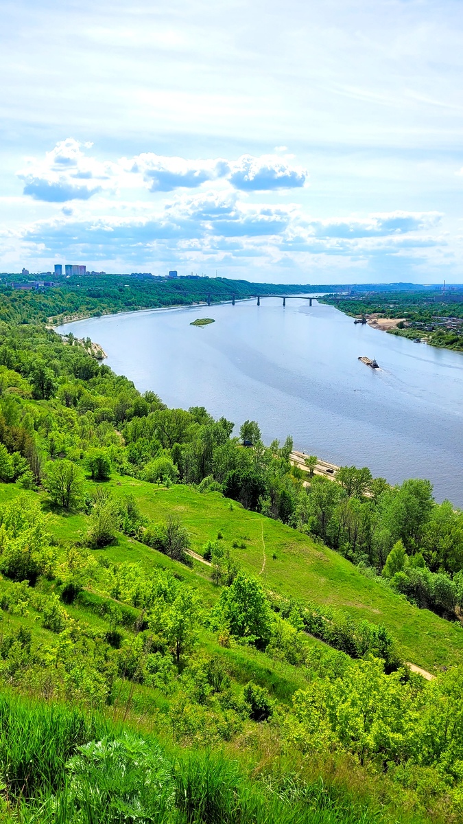 Вид на реку Оку из парка Швейцария 