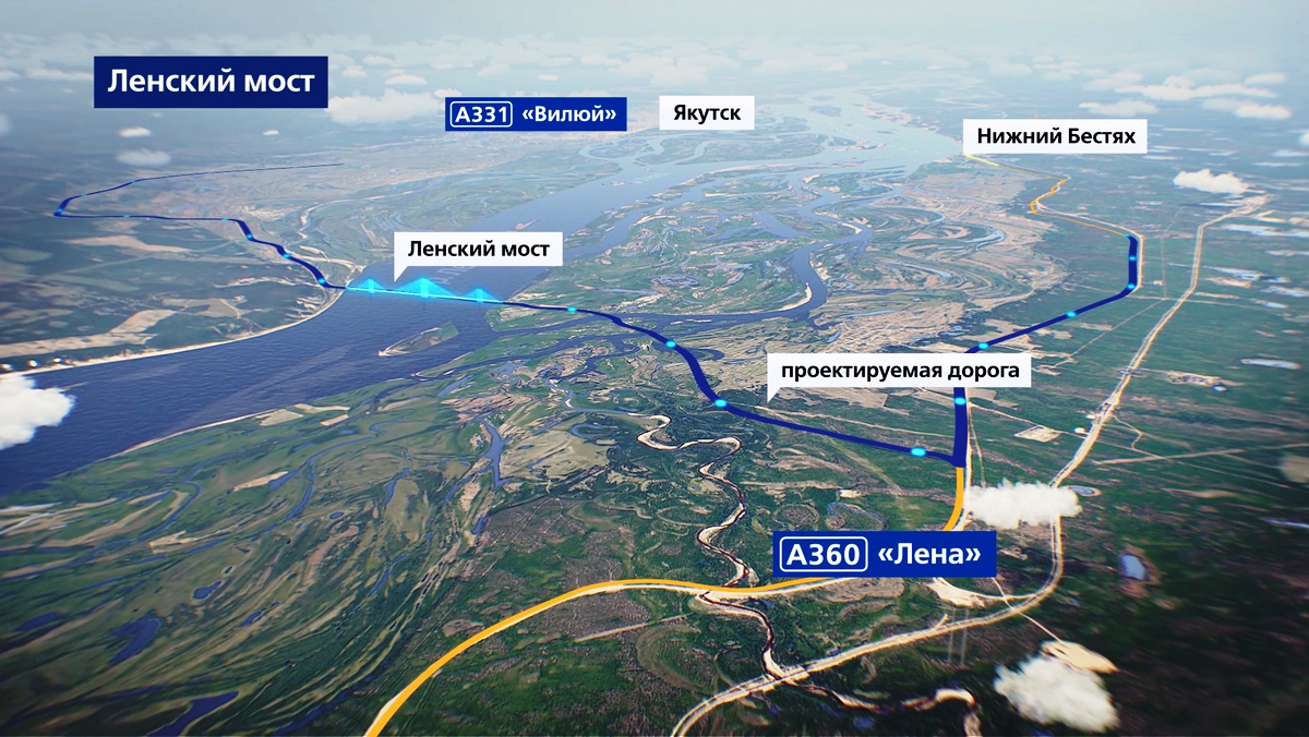 Проект моста через р. Лена в Якутии. Источник: pf.vis-group.ru