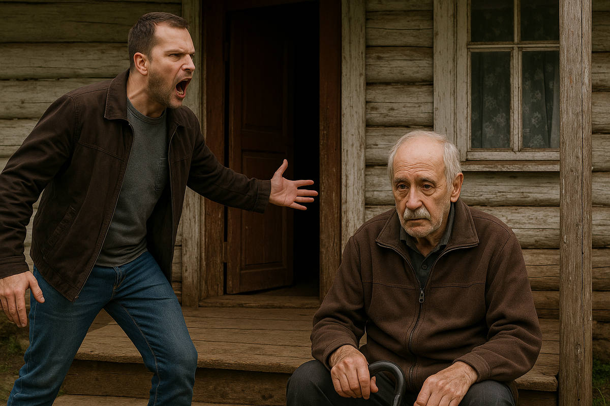 "Забирайте свою обузу обратно!" — крикнул зять, оставив больного тестя на крыльце деревенского дома.Промокший под дождём старик, с пакетом лекарств в руках, тихо опустил взгляд — больше он был никому не нужен.Он не просил ни денег, ни помощи. Только немного тепла и каплю внимания. Когда-то он растил свою единственную дочь один, после смерти жены. Отдавал ей всё. Работал ночами, продавал технику из дома, лишь бы у неё было будущее.Он не осуждал её, когда она выбрала Павла. Даже когда тот с порога заявлял, что «тесть – не семья». Он молчал и принимал. А теперь вот стоял здесь, старый и дрожащий, на крыльце родного дома, где даже печь давно не топилась.Из окна выглянула соседка, увидела, как он еле держится на ногах, и подошла:— Ивана Петровича, вы чего? Один, да в такую погоду?Он тихо кивнул:— Приехал... домой.Ему больше некуда было ехать. И никого больше ждать.Но именно в этот вечер он решил — он не сдастся. Он ещё поднимется. Не ради кого-то. Ради себя.Наутро он разжёг печку. Впервые за несколько лет.