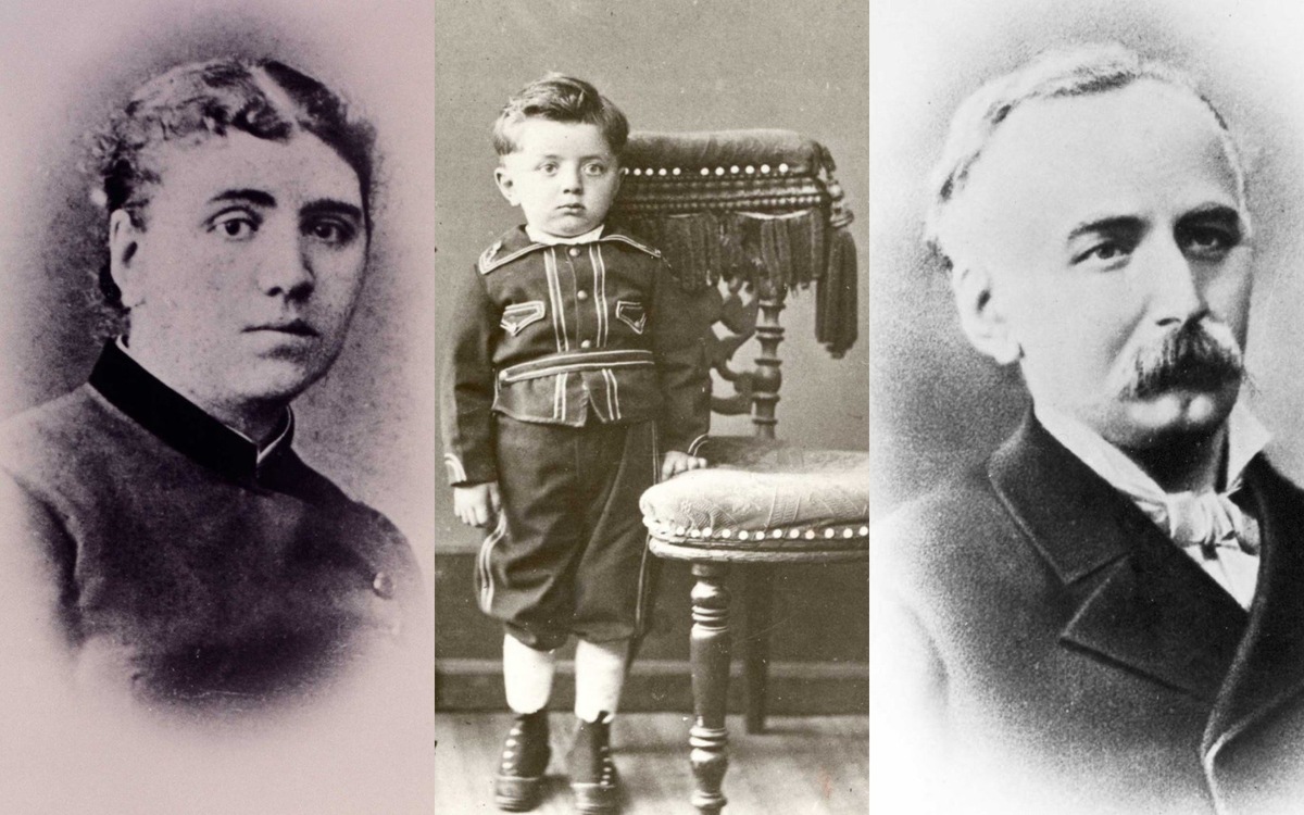    Дируи Гюльбенкян (мать), Галуст Гюльбенкян, Саркис Гюльбенкян (отец) Nare